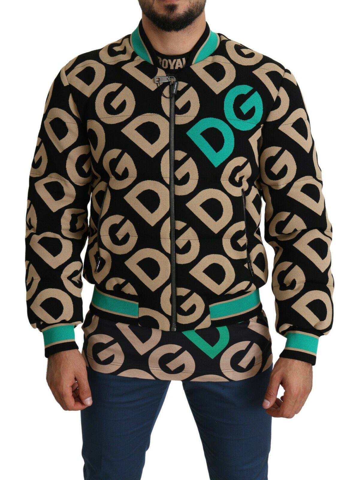 Dolce & Gabbana Iconic Printed Bomber Jacket - Exquisite Design